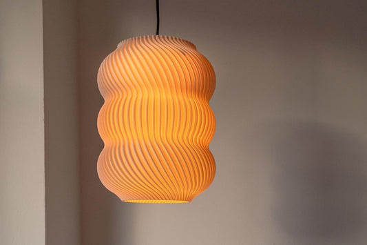 Pendant Light | Ceiling Light | Warm Lighting | Modern Home Decor | Minimalist Style - Wavy Lamp (Large Size)